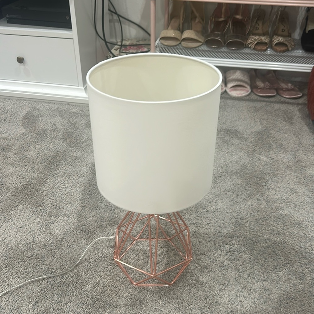 Rose gold lamp